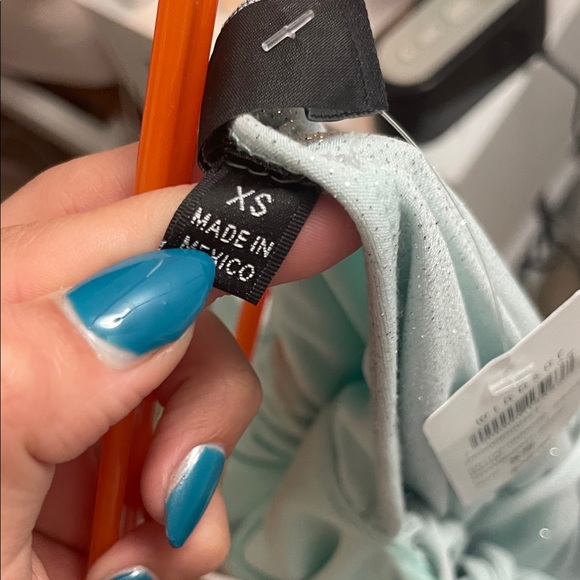 Windsor Glittering seafoam Mini Dress - Picture 3 of 5